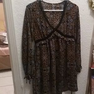 Psychedelic 1970's dress